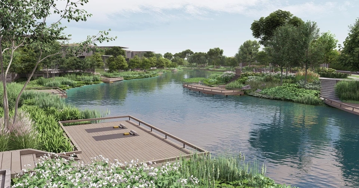 Botanica Grand Avenue - promenade in the common area