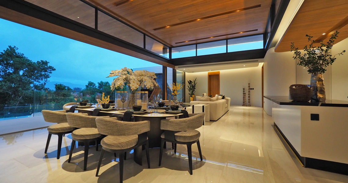 Botanica Sky Valley - living Area Night Time