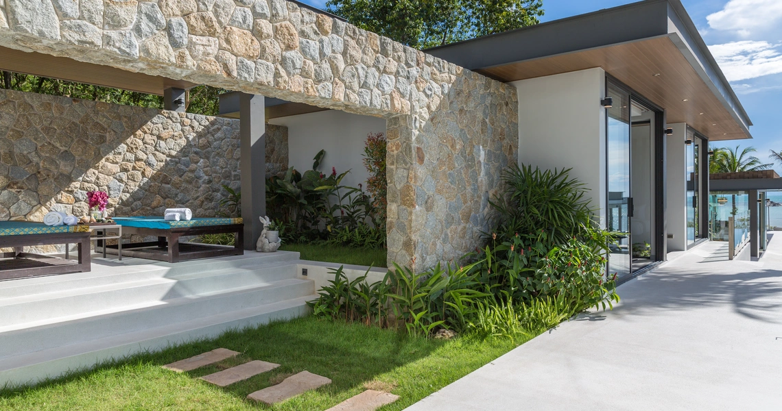 Ultra-Luxury 7 Bedroom Beachfront Villa Samui - Garden
