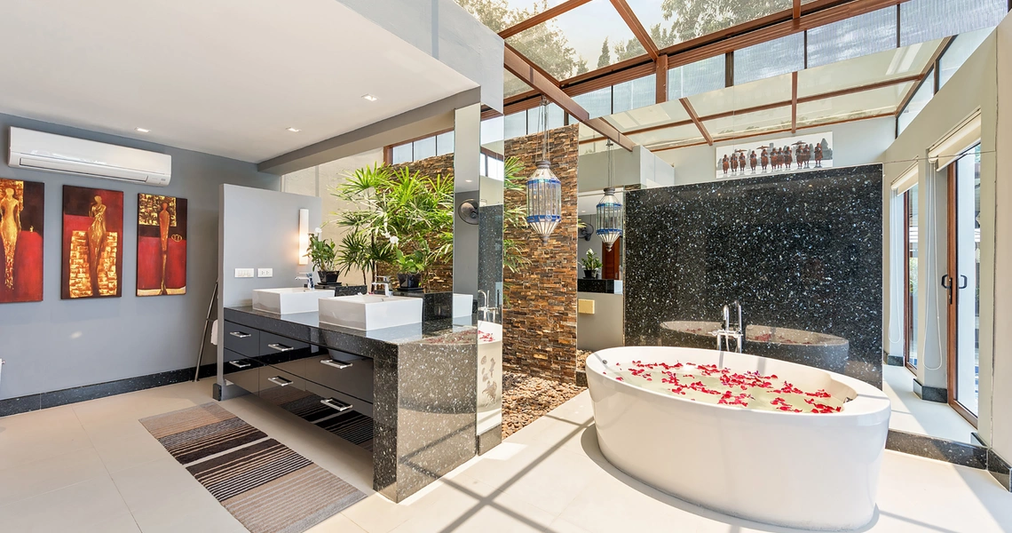 Samui Beachfront Villa Chi - bathroom