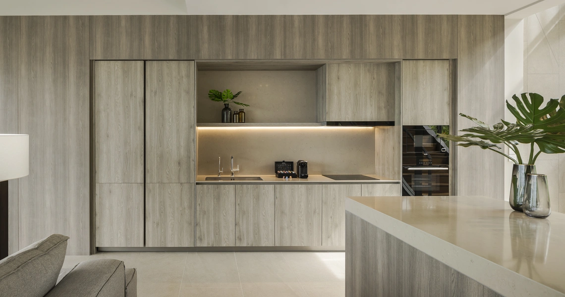 Veyla Natai beachfront villas sea villa kitchen