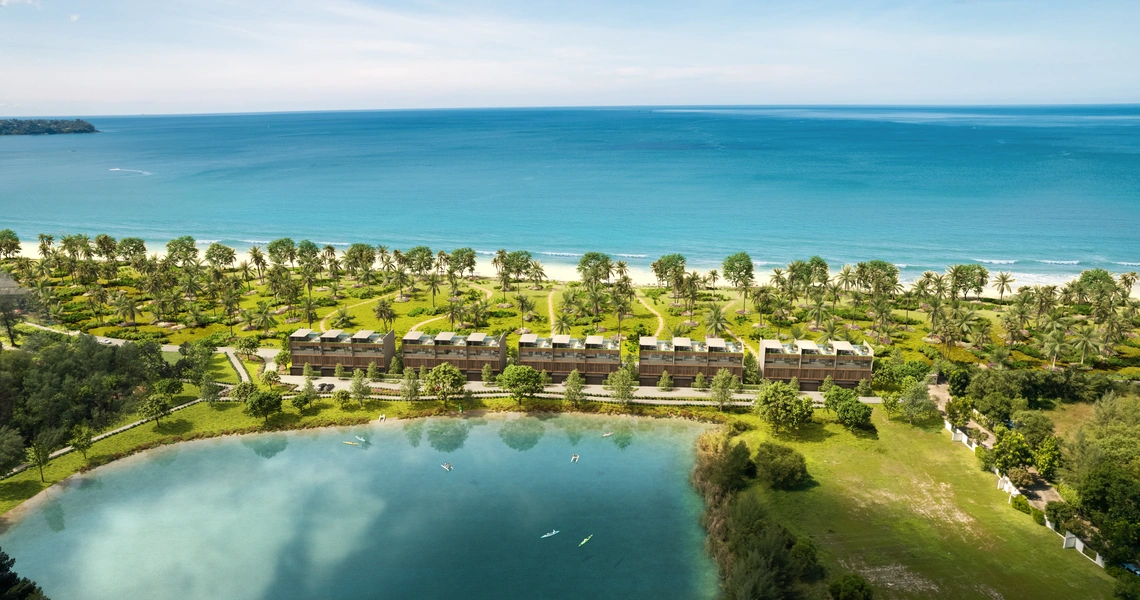 Beach Terraces - Aerial lake