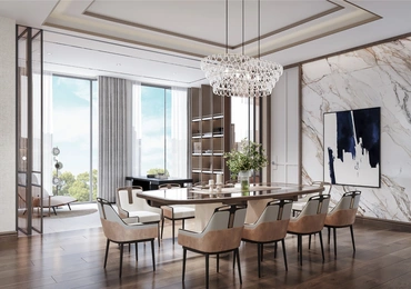 8 Residence dining room with view