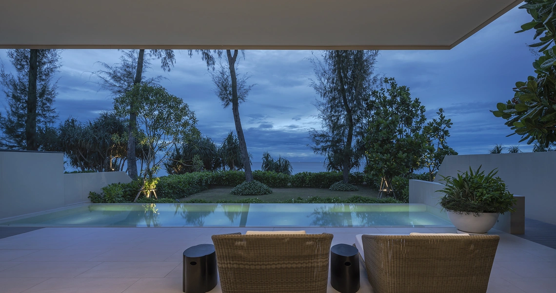 Veyla Natai beachfront villas beach villa swimming pool