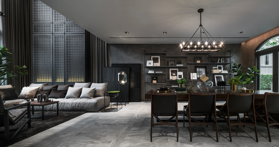 Malton Ari Bangkok Luxury Houses Tropical Loft Dining