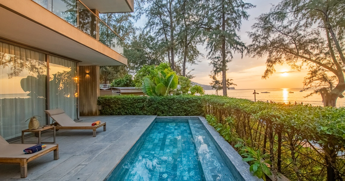 Twinpalms MontAzure - pool sunset