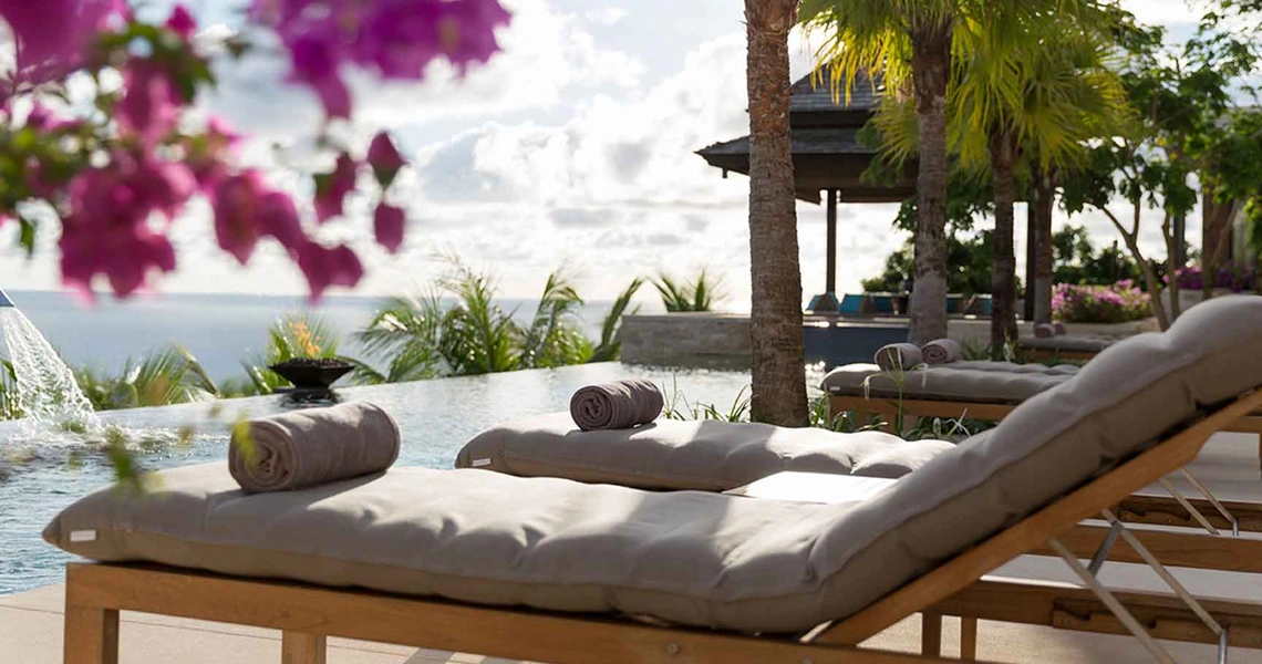 Layan Residences by Anantara luxury villa sun beds