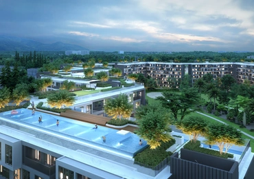Skypark Celeste exterior pool view