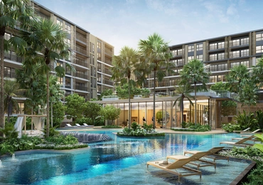 So Origin Bangtao resort condo - inner courtyard and pool