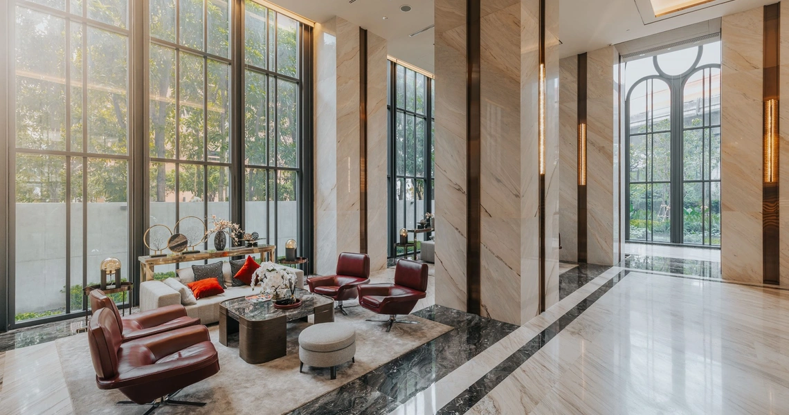 Hyde Heritage Thonglor Bangkok luxury condo - lobby