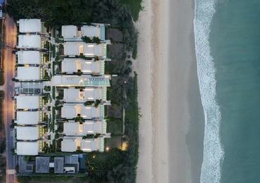 Veyla Natai beachfront villas bird eye