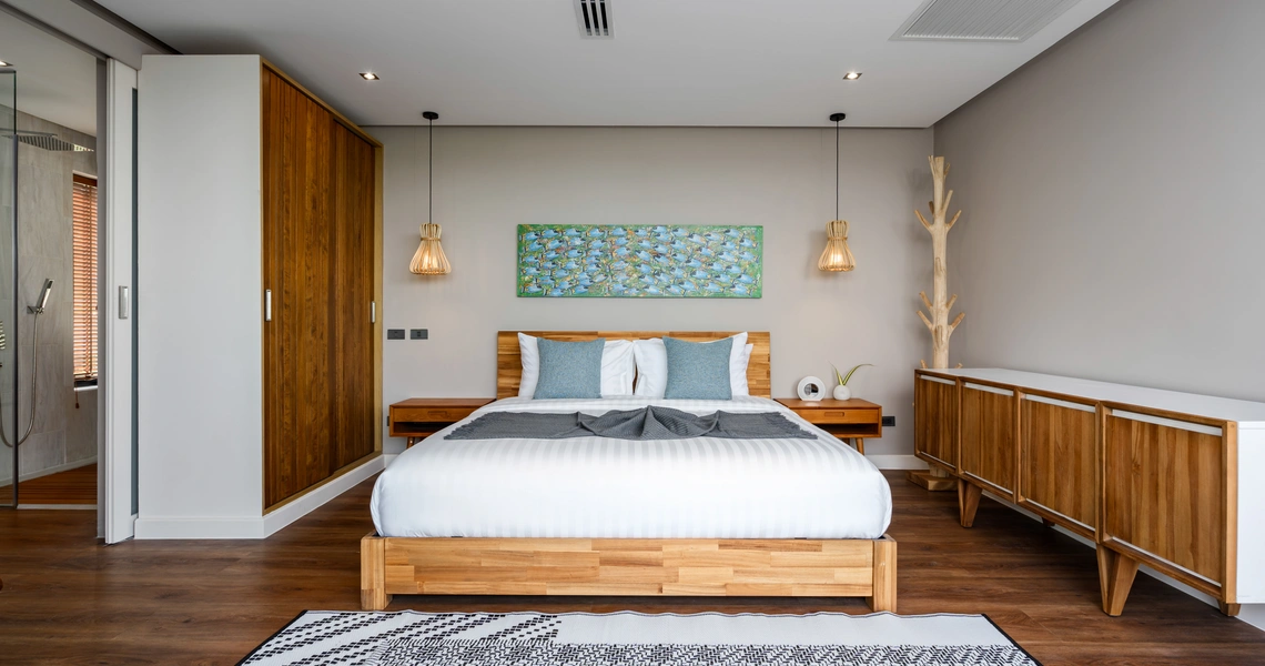Luxury villas on Samui 5 Bedroom Beachfront Villas in Baan Talay bedroom